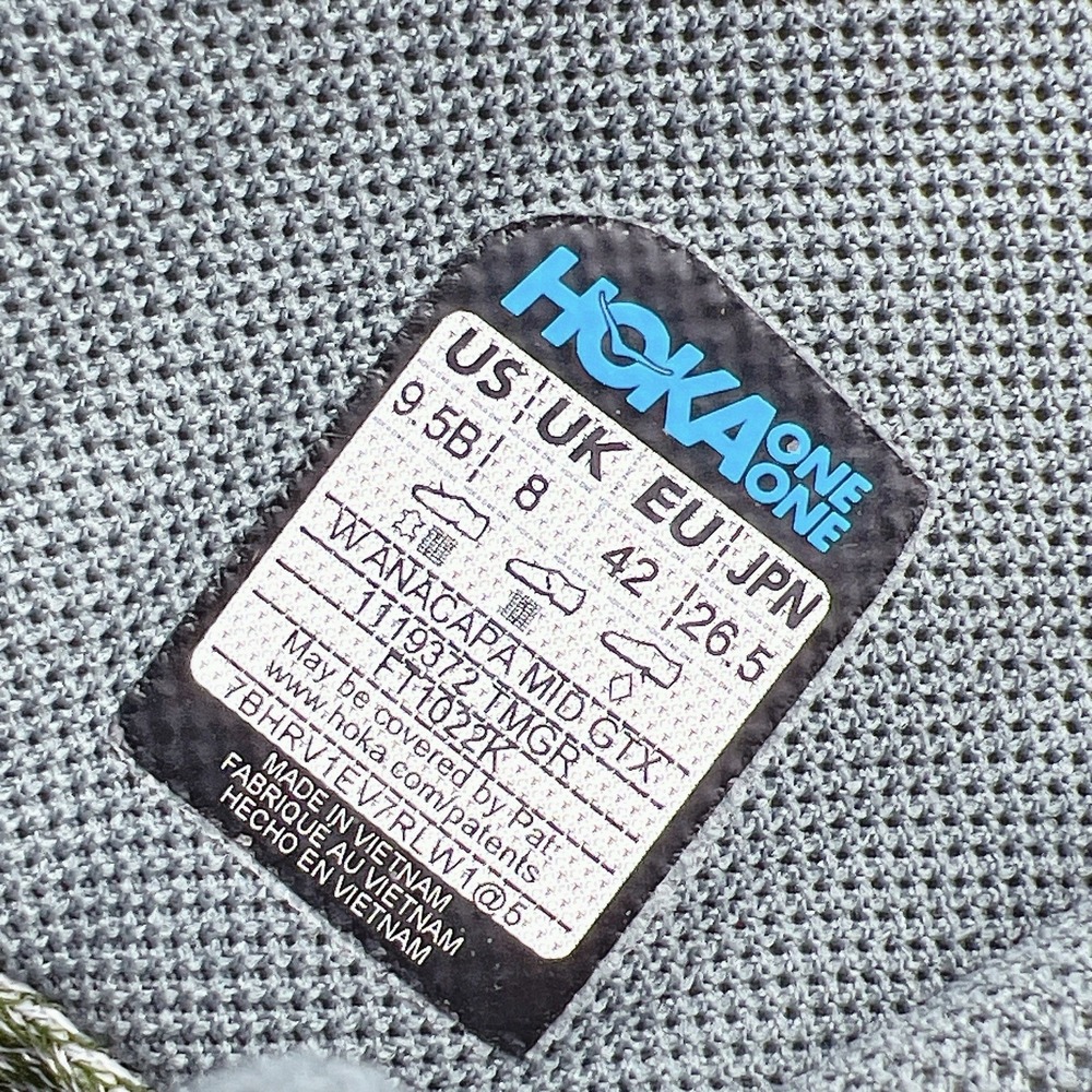 Hoka One One Anacapa 2 Mid GTX Hiking Shoe Boots Trellis Mist Green Women US 9.5 - Picture 13 of 13